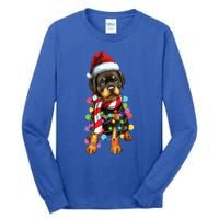 Christmas Santa Dog Rottweiler Dog Lover Xmas Gift Tall Long Sleeve T-Shirt