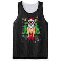 Christmas Santa Deadlift Xmas Weightlift Gym Mesh Reversible Basketball Jersey Tank