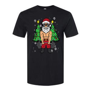 Christmas Santa Deadlift Xmas Weightlift Gym Softstyle CVC T-Shirt