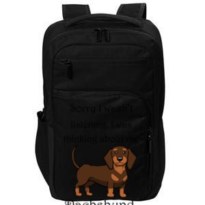 Cute Saying Dachshund Wiener Dog Gift Impact Tech Backpack