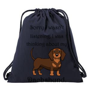 Cute Saying Dachshund Wiener Dog Gift Drawstring Bag