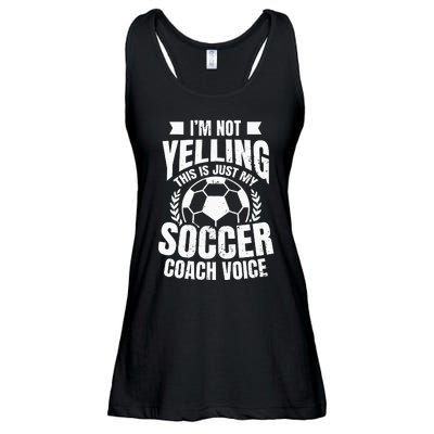 Coach Soccer Design Im Not Yelling Gift Ladies Essential Flowy Tank