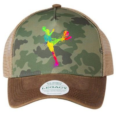 Cool Soccer Design For Wo Girls Soccer Player Sport Lover Legacy Tie Dye Trucker Hat