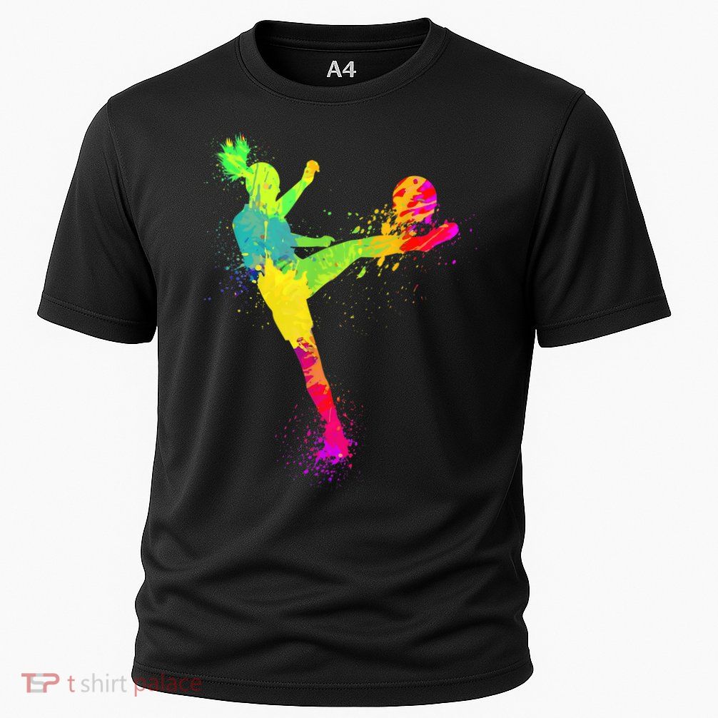Cool Soccer Design For Wo Girls Soccer Player Sport Lover Performance Shirt