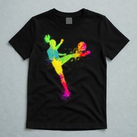 Cool Soccer Design For Wo Girls Soccer Player Sport Lover T-Shirt