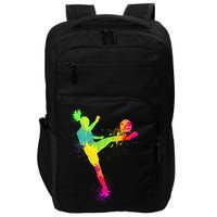 Cool Soccer Design For Wo Girls Soccer Player Sport Lover Impact Tech Backpack