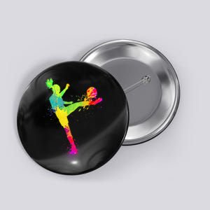 Cool Soccer Design For Wo Girls Soccer Player Sport Lover Button