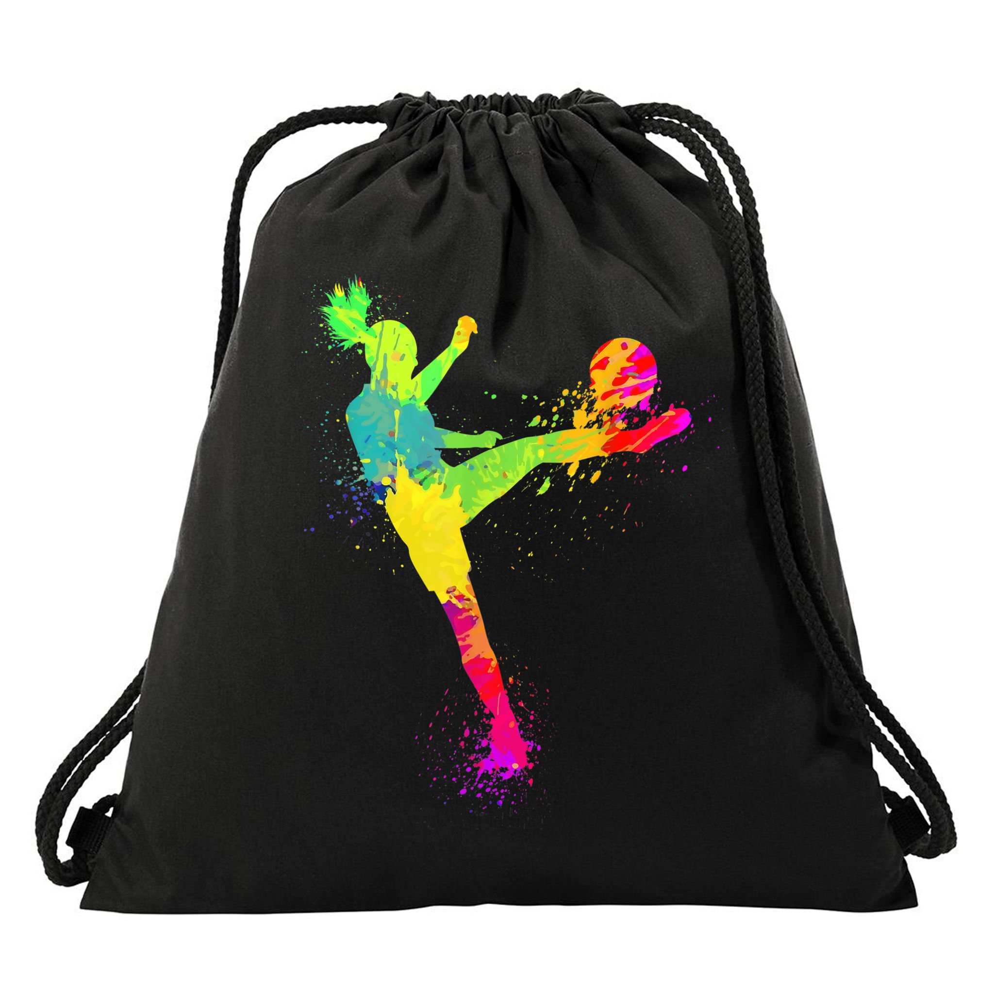 Cool Soccer Design For Wo Girls Soccer Player Sport Lover Drawstring Bag