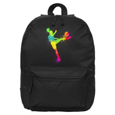 Cool Soccer Design For Wo Girls Soccer Player Sport Lover 16 in Basic Backpack