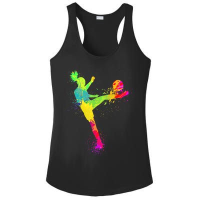 Cool Soccer Design For Wo Girls Soccer Player Sport Lover Ladies PosiCharge Competitor Racerback Tank