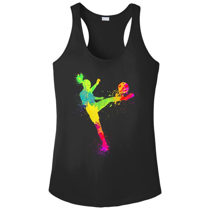 Cool Soccer Design For Wo Girls Soccer Player Sport Lover Ladies PosiCharge Competitor Racerback Tank