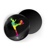 Cool Soccer Design For Wo Girls Soccer Player Sport Lover Magnet