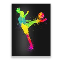 Cool Soccer Design For Wo Girls Soccer Player Sport Lover Poster