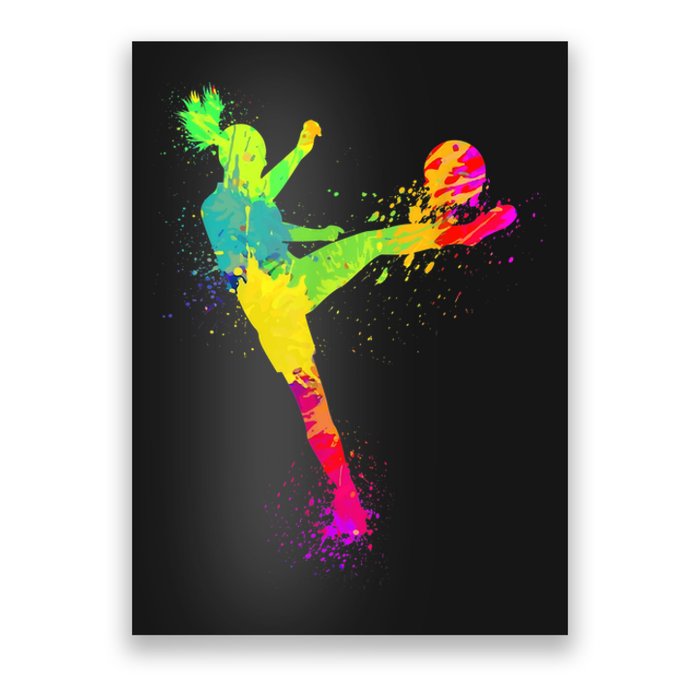 Cool Soccer Design For Wo Girls Soccer Player Sport Lover Poster