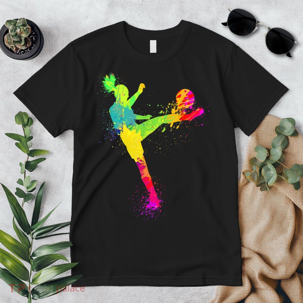 Cool Soccer Design For Wo Girls Soccer Player Sport Lover Premium T-Shirt