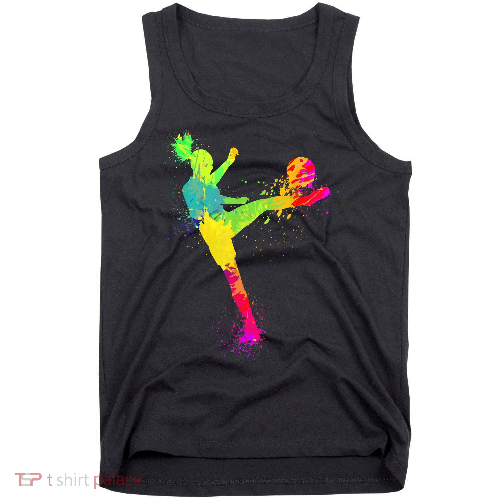 Cool Soccer Design For Wo Girls Soccer Player Sport Lover Tank Top