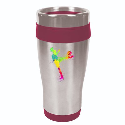 Cool Soccer Design For Wo Girls Soccer Player Sport Lover 16oz Travel Tumbler