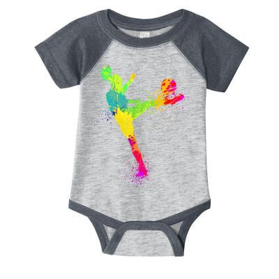 Cool Soccer Design For Wo Girls Soccer Player Sport Lover Infant Baby Jersey Bodysuit