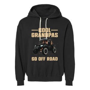 Cool SxS Design For Grandpa Off Road Ride UTV SxS Riding Garment-Dyed Fleece Hoodie