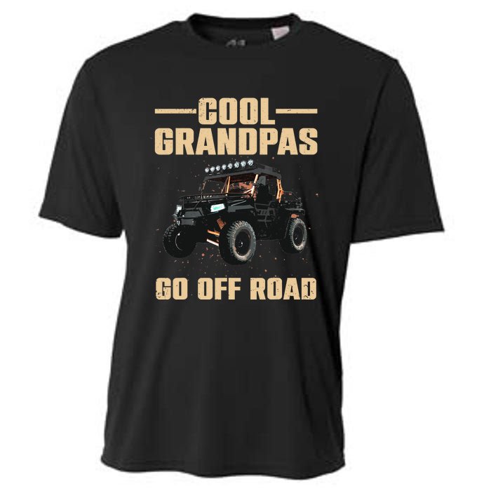 Cool SxS Design For Grandpa Off Road Ride UTV SxS Riding Cooling Performance Crew T-Shirt