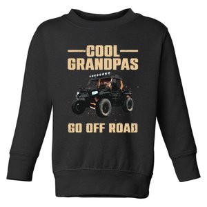 Cool SxS Design For Grandpa Off Road Ride UTV SxS Riding Toddler Sweatshirt