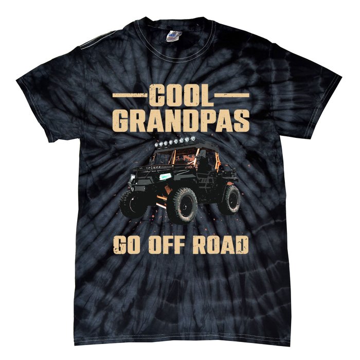 Cool SxS Design For Grandpa Off Road Ride UTV SxS Riding Tie-Dye T-Shirt