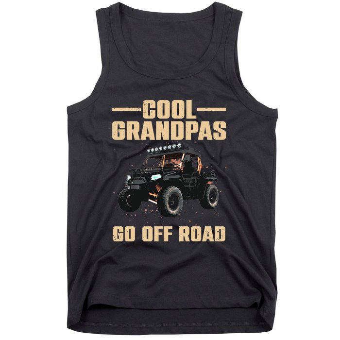 Cool SxS Design For Grandpa Off Road Ride UTV SxS Riding Tank Top