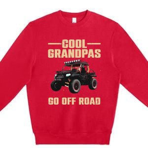 Cool SxS Design For Grandpa Off Road Ride UTV SxS Riding Premium Crewneck Sweatshirt