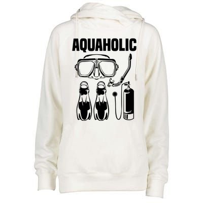 Cool Scuba Diving Womens Funnel Neck Pullover Hood