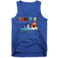 Cutie Swimming Dogs Funny Tank Top