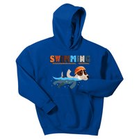 Cutie Swimming Dogs Funny Kids Hoodie