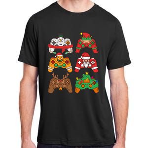 Christmas Santa deer gaming controllers Adult ChromaSoft Performance T-Shirt