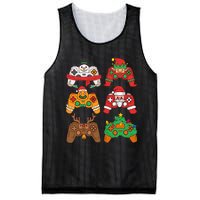 Christmas Santa deer gaming controllers Mesh Reversible Basketball Jersey Tank