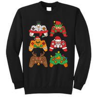 Christmas Santa deer gaming controllers Tall Sweatshirt