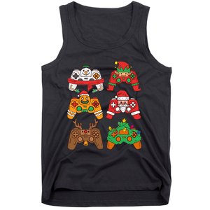 Christmas Santa deer gaming controllers Tank Top