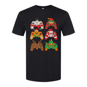 Christmas Santa deer gaming controllers Softstyle CVC T-Shirt