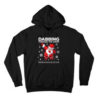 Christmas Santa Dabbing Through The Snow Xmas Boys Dab Hoodie