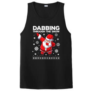 Christmas Santa Dabbing Through The Snow Xmas Boys Dab PosiCharge Competitor Tank