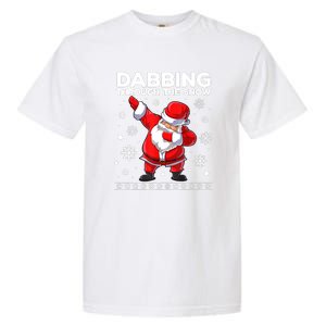 Christmas Santa Dabbing Through The Snow Xmas Boys Dab Garment-Dyed Heavyweight T-Shirt