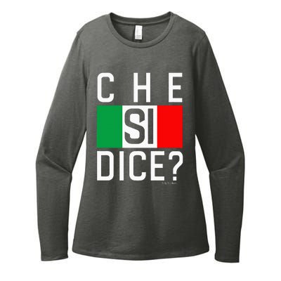 Che Si Dice Funny Italian Saying WhatS Up HowS It Going Womens CVC Long Sleeve Shirt