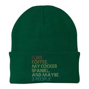 Cocker Spaniel Dog Owner Coffee Lovers Quote Knit Cap Winter Beanie