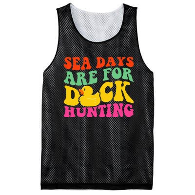 Cruising Sea Days Are For Duck Hunting Rubber Duck Mesh Reversible Basketball Jersey Tank