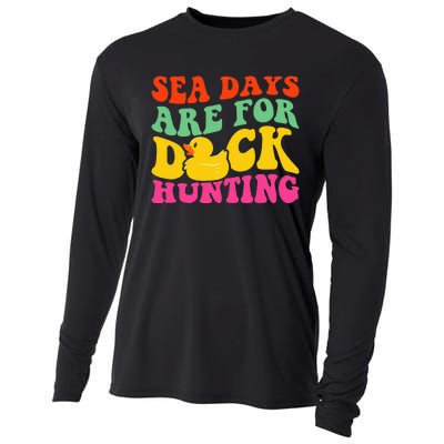 Cruising Sea Days Are For Duck Hunting Rubber Duck Cooling Performance Long Sleeve Crew