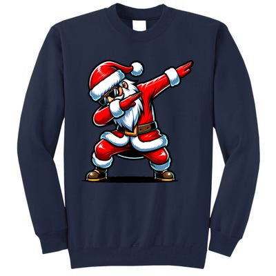 Christmas Santa Dabbing Santa Xmas Funny Tall Sweatshirt