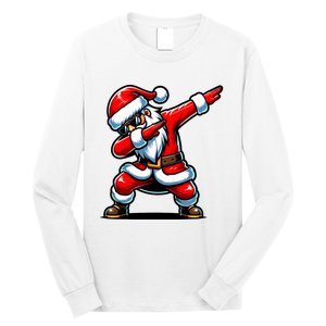 Christmas Santa Dabbing Santa Xmas Funny Long Sleeve Shirt