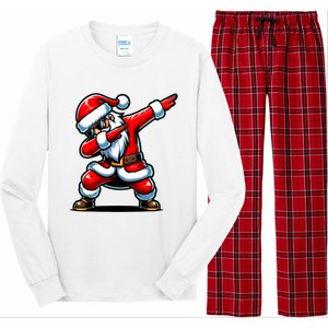 Christmas Santa Dabbing Santa Xmas Funny Long Sleeve Pajama Set