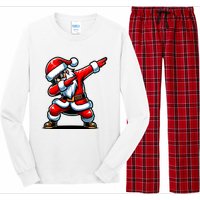 Christmas Santa Dabbing Santa Xmas Funny Long Sleeve Pajama Set