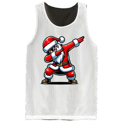 Christmas Santa Dabbing Santa Xmas Funny Mesh Reversible Basketball Jersey Tank