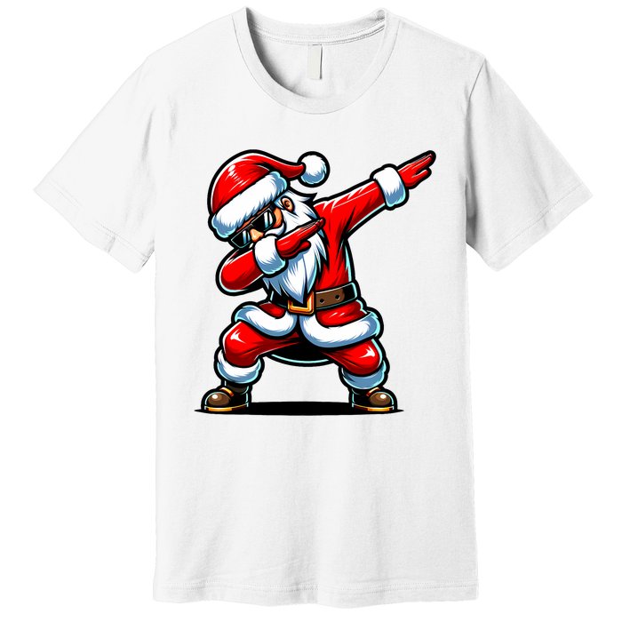 Christmas Santa Dabbing Santa Xmas Funny Premium T-Shirt