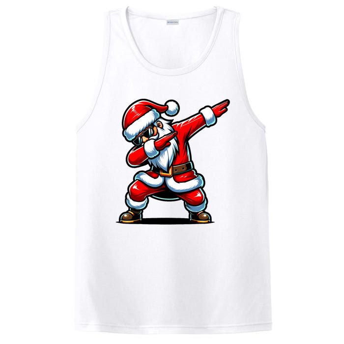 Christmas Santa Dabbing Santa Xmas Funny PosiCharge Competitor Tank